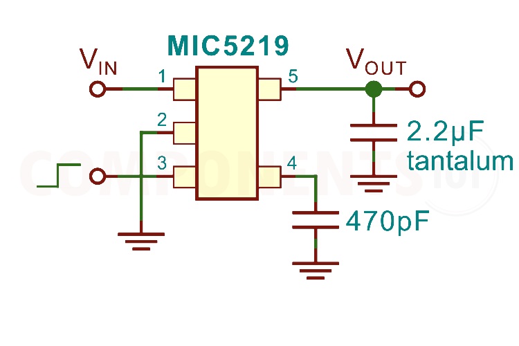 MIC5219 Circuit Diagram